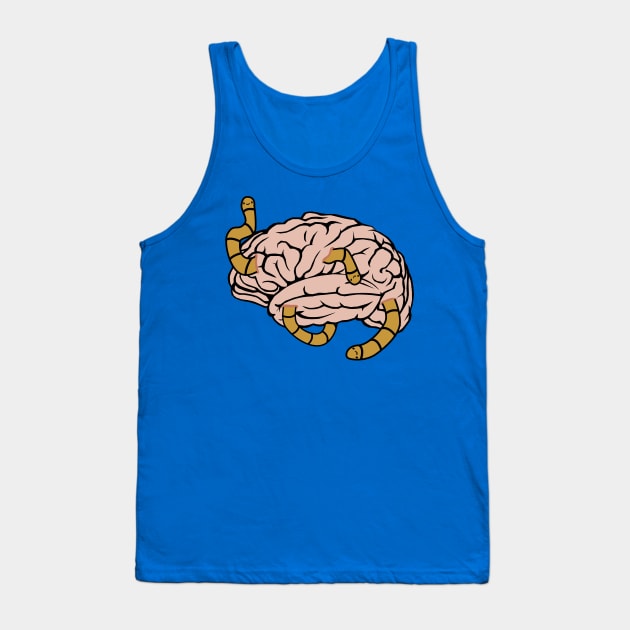 Brainworms - Meme, Funny Tank Top by SpaceDogLaika